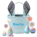 Personalized Blue Easter Basket for Babies and Kids