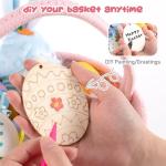 Personalized Bunny Easter Basket for Kids - Blue