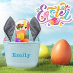 Personalized Blue Easter Basket for Babies and Kids