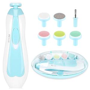 Baby Electric Nail File & Safety Trimmer (Blue)