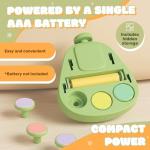 Electric Baby Nail Trimmer with 6 Grinding Heads