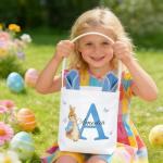 Personalized Bunny Easter Basket for Kids