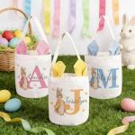 Personalized Bunny Easter Basket for Kids