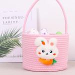 DIYASY Easter Bunny Basket for Kids – Pink