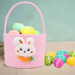 DIYASY Easter Bunny Basket for Kids – Pink