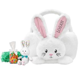 Personalized Easter Basket for Kids with Bunny