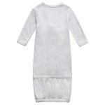Organic Cotton Kimono Gown for Infants - Gray