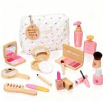 Wooden Pretend Makeup Kit for Toddlers
