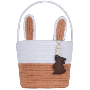 Easter Basket for Kids with Bunny Tag Handle