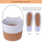 Easter Basket for Kids with Bunny Tag Handle