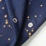 Organic Cotton Kimono Gown with Mittens for Babies