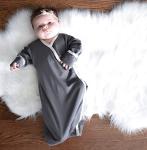 Babysoy Summer Newborn Kimono Sleeper Gown (Sea)