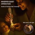 Electric Baby Nail File with LED Light