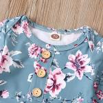 Moru Baby Girls Organic Cotton Floral Gown 0-6 Months