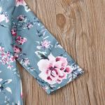 Moru Baby Girls Organic Cotton Floral Gown 0-6 Months