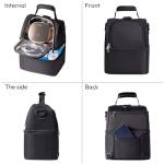 Breastmilk Cooler Bag with Ice Packs – Black