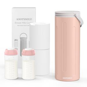 Portable Breast Milk Cooler with Baby Bottles