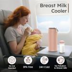Portable Breast Milk Cooler with Baby Bottles