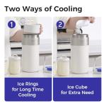 WONDBORN Portable Breast Milk Cooler with Ice Rings