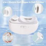 Electric Baby Nail Clippers with LED Light