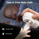 Electric Baby Nail Clippers with LED Light
