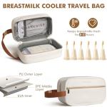 CarryWise Portable Breast Milk Cooler Bag with Ice Packs