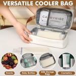 CarryWise Portable Breast Milk Cooler Bag with Ice Packs