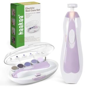 Haakaa Electric Baby Nail Trimmer with LED Light