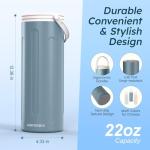 Portable Breast Milk Cooler with Bottles, 22oz Capacity