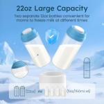 Portable Breast Milk Cooler with Bottles, 22oz Capacity