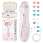 Electric Baby Nail Trimmer with Light and 15 Pads