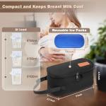 Portable Breast Milk Cooler Travel Bag with Ice Packs