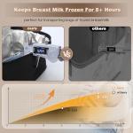 Portable Breast Milk Cooler Travel Bag with Ice Packs
