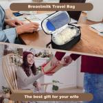 Portable Breast Milk Cooler Travel Bag with Ice Packs