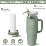Portable Breastmilk Storage Bottle with Cooler, 40oz