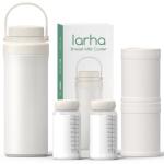 Beige Portable Breast Milk Cooler with Bottles