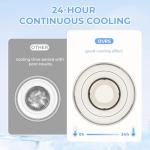 Beige Portable Breast Milk Cooler with Bottles