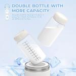 Beige Portable Breast Milk Cooler with Bottles