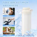 Beige Portable Breast Milk Cooler with Bottles