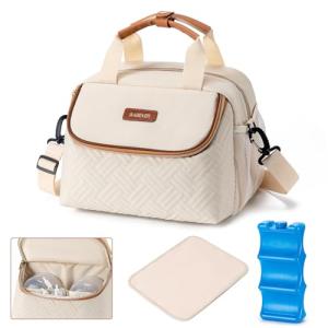 Breastmilk Cooler Bag with Ice Pack for Moms