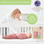 Organic Cotton Muslin Baby Blanket - 47x47 Inch