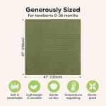 4-Pack Organic Muslin Swaddle Blankets for Babies