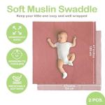 Organic Cotton Muslin Baby Blanket - 47x47 Inch