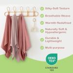 Organic Cotton Muslin Baby Blanket - 47x47 Inch