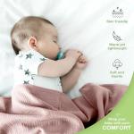 Organic Cotton Muslin Baby Blanket - 47x47 Inch