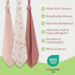 Infancie Organic Cotton Muslin Baby Blanket 3-Pack