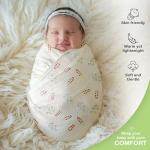 Infancie Organic Cotton Muslin Baby Blanket 3-Pack
