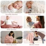Infancie Organic Cotton Muslin Baby Blanket 3-Pack