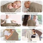 Organic Cotton Muslin Baby Blanket - 47 x 47 Inch