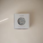 Mushie Organic Cotton Baby Swaddle Blanket - Blue Flowers